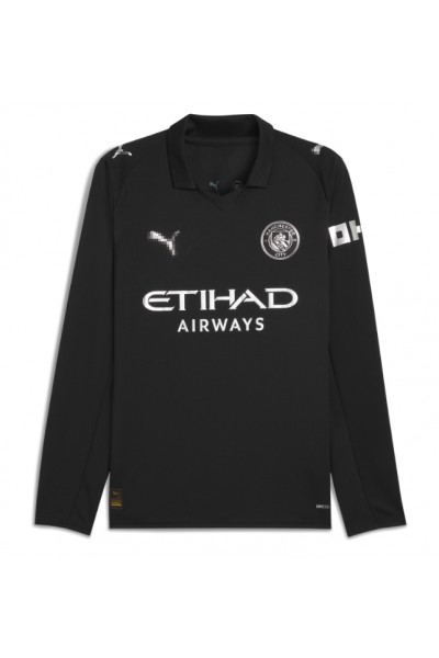 Manchester City Jalkapallovaatteet Vieraspaita 2025-26 Pitkähihainen Manchester City Jalkapallovaatteet Vieraspaita 2025-26 Pitkähihainen